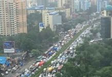 traffic jam in ghodbunder road