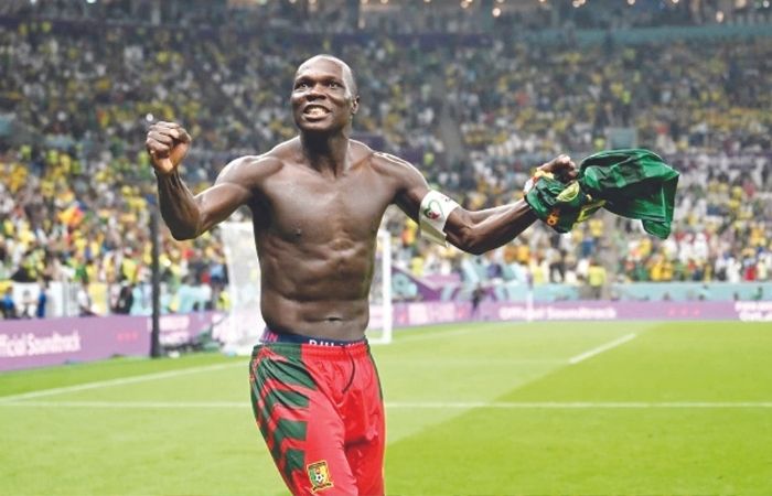 Cameroon fans celebrate after historic 1-0 victory over Brazil