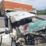 Truck and car collide on Nagar-Daund highway; One killed, two injured