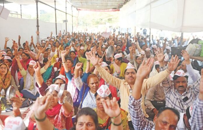 Samagra shiksha hunger strike